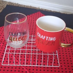 🟣 One mug one glass